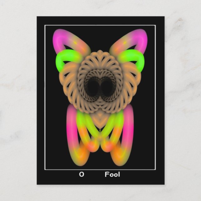 De Conselho Cartão Tarot Fool (Frente)