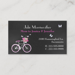 De Contato A Bicicleta bonito Costume Mamãe Cartão da senho