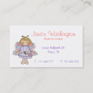 De Contato Cartão bonito feericamente das mamães da flor