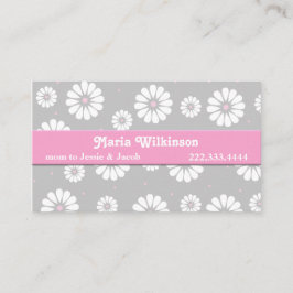 De Contato Cartão das mamães do cinza, e a branca da