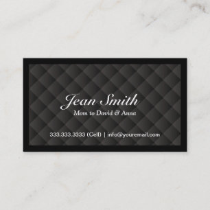 De Contato Cartão escuro elegante das mamães da edredão do