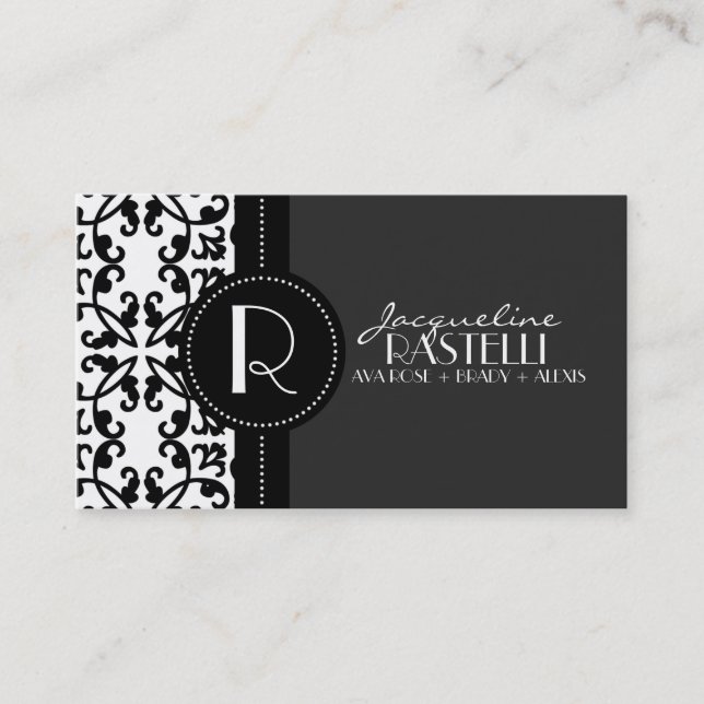 De Contato Cartão telefónico cinzento /hu das mamães do (Frente)