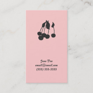 De Contato Cartão telefónico das cerejas