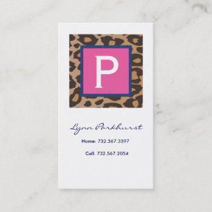 De Contato Cartão telefónico do leopardo