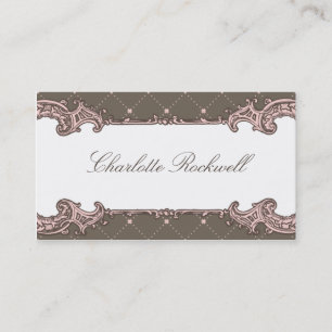 De Contato Cartão telefónico ornamentado do quadro do vinta