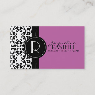 De Contato Cartão telefónico roxo das mamães do damasco da