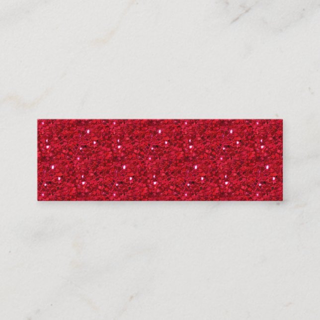 De Contato Cartão telefónico Sparkly vermelho (Frente)