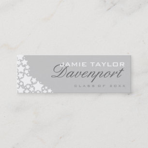 De Contato Luz do cartão conhecido da graduação - o branco