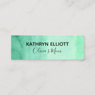 De Contato Mini cartão telefónico da data verde do jogo das