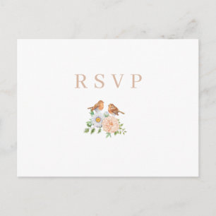 De Convite Cartão postal clássico minimalista rsvp