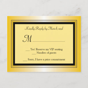 De Convite Cartão postal RSVP do Partido do Prêmio Oscar