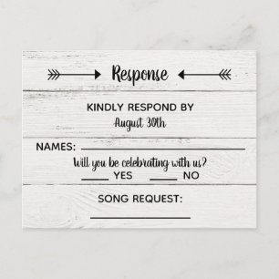 De Convite Cartão postal RSVP Russo do Country Love Western