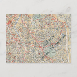 De Convite Cartão postal RSVP viagem