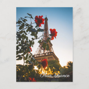 De Convite Cartão postal viagem da Torre Eiffel Paris France