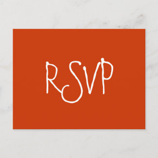 De Convite RSVP - Cartão postal