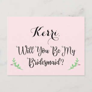 De Convite Você será meu cartão postal personalizado da Bride