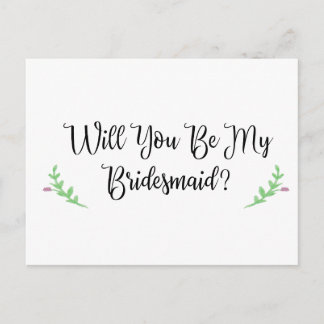 De Convite Você será o meu cartão postal da Bridesmaid