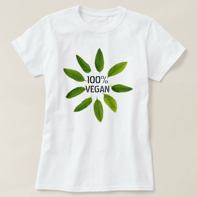 De "Das mulheres orgânicas do Vegan 100% o t-shirt (Frente do Design)