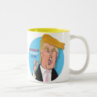 De Donald Trump dos desenhos animados caneca 2016