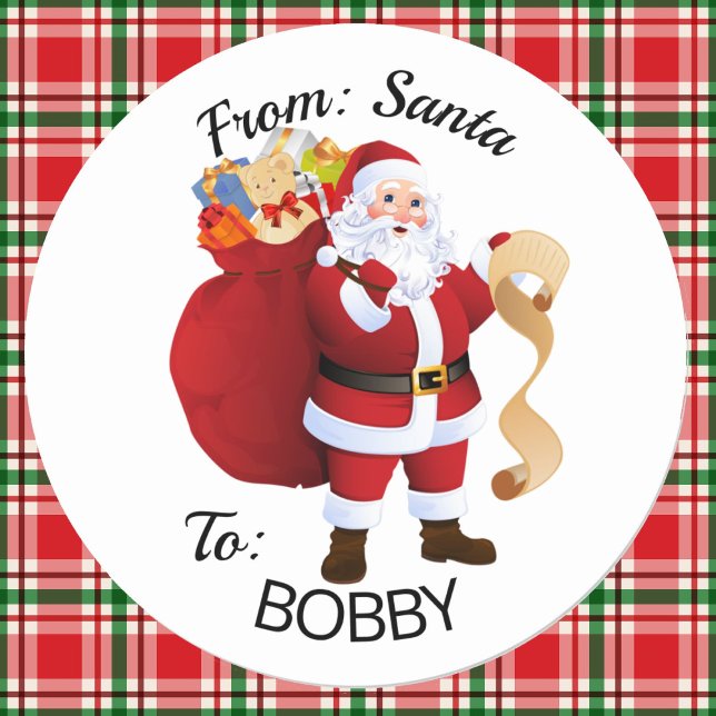 De Etiquetas de Presente de PAPAI NOEL Personaliza (Criador carregado)