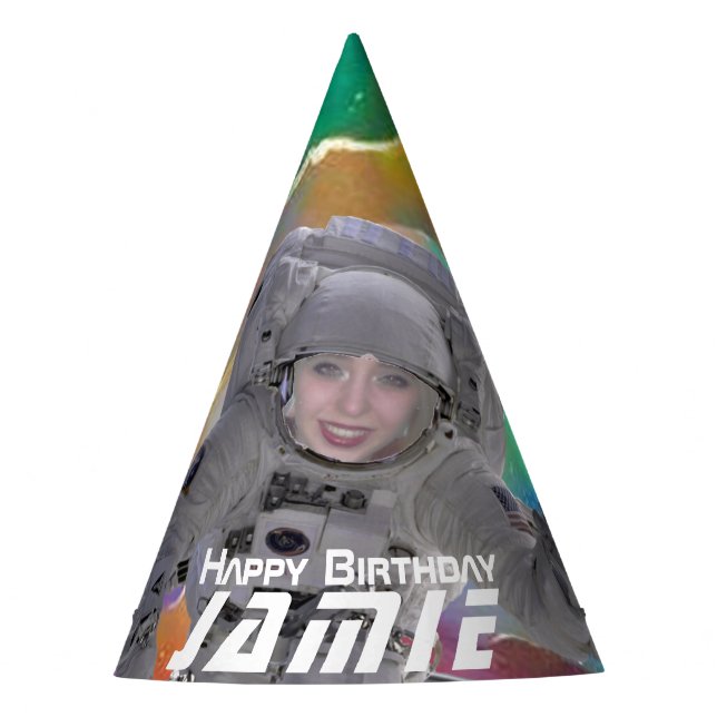 De Festa Adicione seu chapéu do partido do astronauta da (Frente)