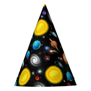 De Festa Chapéu colorido do partido do espaço da astronom