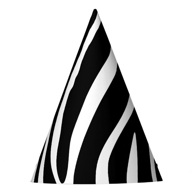 De Festa Chapéu do partido do impressão da zebra (Frente)