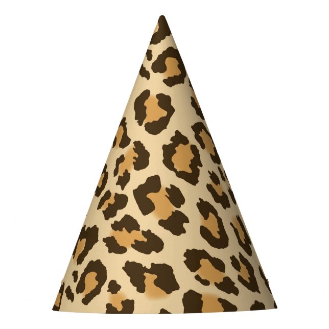 De Festa Chapéu do partido do impressão do leopardo (Frente)