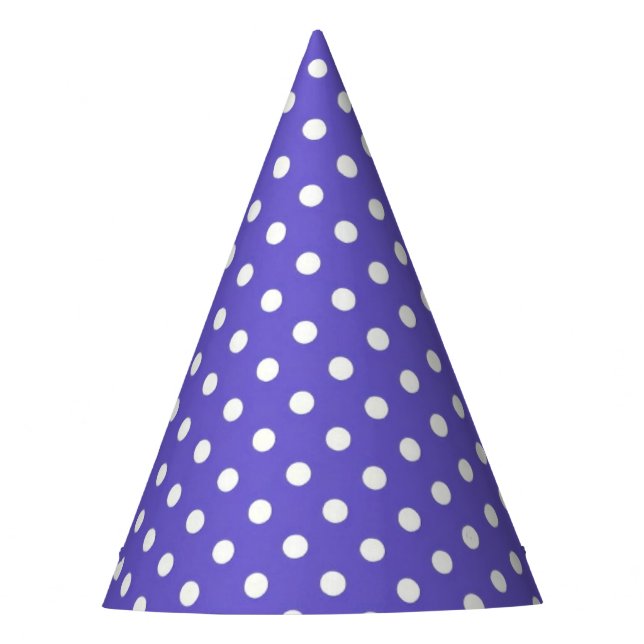 De Festa Chapéu do Partido Durple White Dots (Frente)