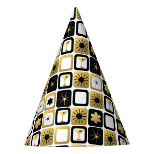 De Festa Chapéu Dourado glamoroso retro do partido
