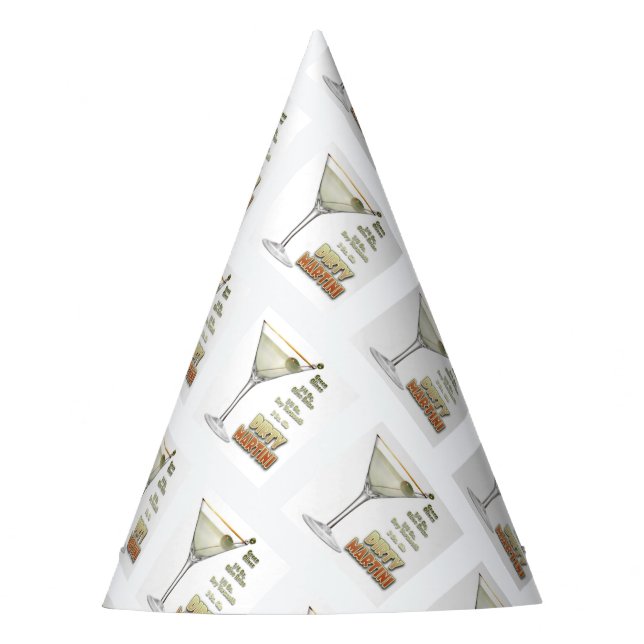 De Festa Dirty Martini Cocktail Recebe o Chapéu do Partido  (Frente)