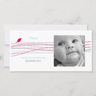 De Festividades 1 cartão com fotos horizontal