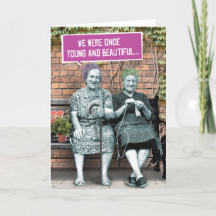 De Festividades 1 Cartão Engraçado para o Aniversário - Jovem e Bo