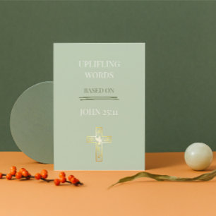 De Festividades A Vida Não Termina Aqui – João 25:11 Cartão Cristã
