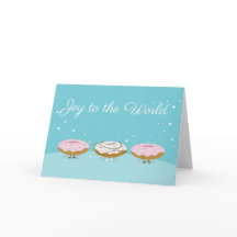 Alegria ao cartão das rosquinhas | do mundo