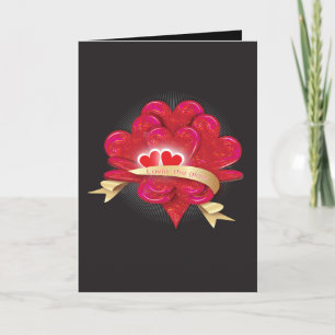 De Festividades Amando o cartão brilhante