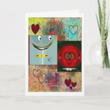 "Amor na primeira vista" 5 x cartão 7 vazio