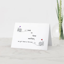 De Festividades Amor Personalizado em Câmera Lenta Cartão Dobrado