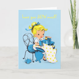 De Festividades Amor você SEW muito - cartão dos namorados -