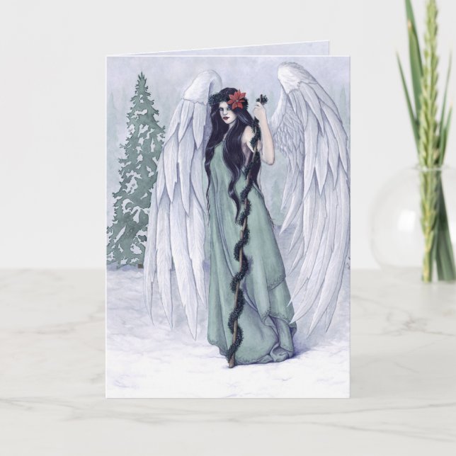 De Festividades Anjo do Natal - cartão (Frente)