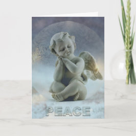 De Festividades Anjo do Natal do cartão da paz