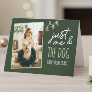 De Festividades Apenas Eu & O Cachorro Feliz ComoLidays Cartão Dob