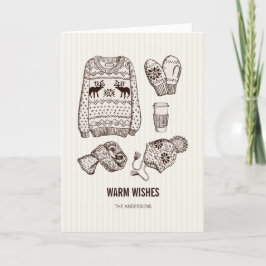 De Festividades Aqueça o cartão dos fundamentos do feriado dos