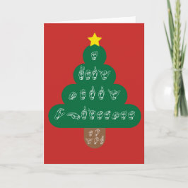 De Festividades ASL - Muito Feliz Natal a você cartão