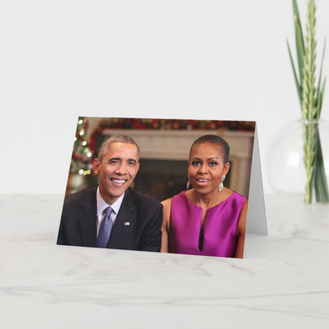 De Festividades Barack e Michelle 2014 WA - Cartão Saudável (Frente)
