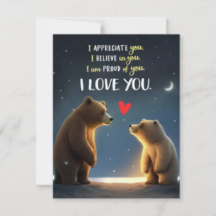 De Festividades Bears Ama Seu Cartão Noturno