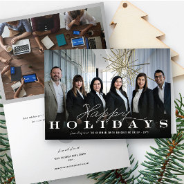 De Festividades Boas festas cartão com fotos incorporado do