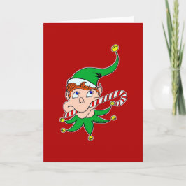 De Festividades Bom cartão do duende