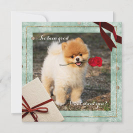 De Festividades Bom Natal Pomeraniano Eu tenho sido um bom cartão 