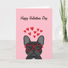 De Festividades Bulldog Francês - Cartão Dia dos Namorados Felizes